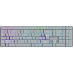 Canyon keyboard HKB-W11 UK/US RGB Wireless Grey ( CNS-HBTK11G )