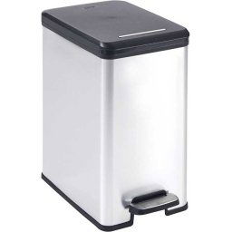Curver-Kanta-za-otpatke-25L-Deco-Slim-silver
