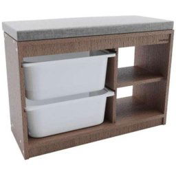 Bienwood-Drvena-klupa-sa-dve-plasticne-fioke-BIE4000