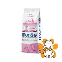 Monge Natural Superpremium All Breeds Puppy & Junior Pork 12kg, Hrana Za Štence