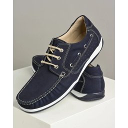 Kožne muške brodarice 11153-2 teget