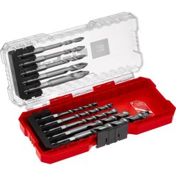 EINHELL - S-CASE 10 kom set burgija za ciglu i keramiku E6.3 1/4" - (49051410)
