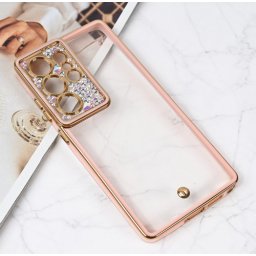 Futrola Cirkon Camera za Samsung Galaxy S25 Ultra roze