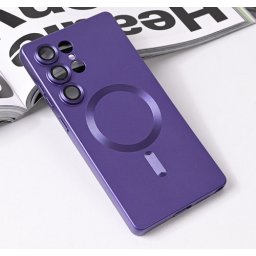 Futrola Magsafe Chrome za Samsung Galaxy S25 Ultra ljubicasta