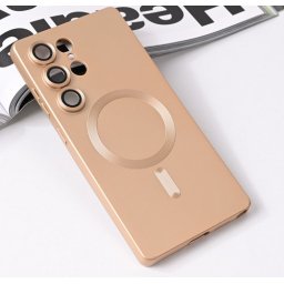 Futrola Magsafe Chrome za Samsung Galaxy S25 Ultra zlatna