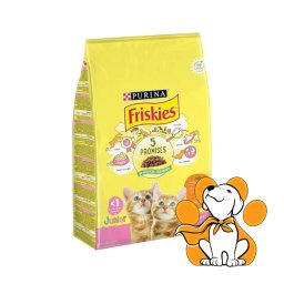Purina Friskies Briketi za Mačiće Junior Piletina, Mleko i Povrće 10kg