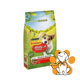 Purina Friskies Mini Menu Vitafit 1.5kg, Sa Govedinom za Odrasle Pse Malih Rasa