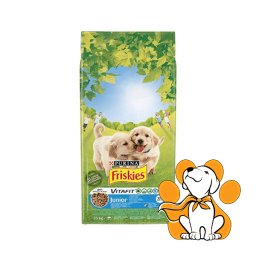 Purina Friskies Vitafit Junior 15kg, Kompletna Ishrana za Mlade Pse sa Piletinom