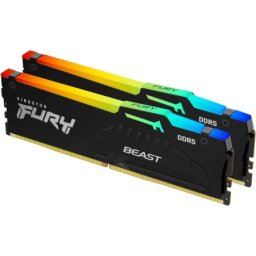 Kingston kf556c40bbak2-16 fury beast rgb ram dimm ddr5 16gb (2x8gb) 5600mhz