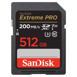 SanDisk SDXC 512GB Extreme Pro 200MB/s