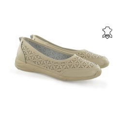 Kožne ženske espadrile 4029BE bež