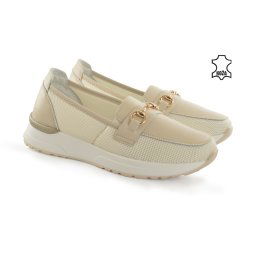 Kožne ženske espadrile 4158BE bež