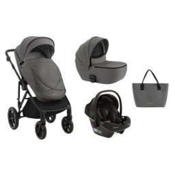 KikkaBoo Kolica Thea 3in1 set sa autosedištem I-Prime I-size i tvrdom korpom Grey ( KKB20135 SET )