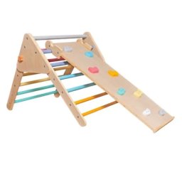 Kinder Home pikler trougao 2 u 1 drvena penjalica i tobogan ( V01F021 )