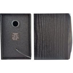 SPK-B23 * Gembird Stereo zvucnici black Wood, 2.5 inch, 6W RMS (2x3W) USB pwr, volume control, 3,5mm