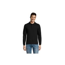 SOL'S Winter II muška polo majica sa dugim rukavima Crna S ( 311.353.80.S )