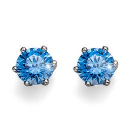 Ženske oliver weber brilliance medium 925ag zircon mindjuše sa swarovski kristalom ( 62066.blu )