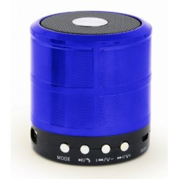 SPK-BT-08-B Gembird Portable Bluetooth speaker +handsfree 3W, FM, microSD, AUX, blue FO