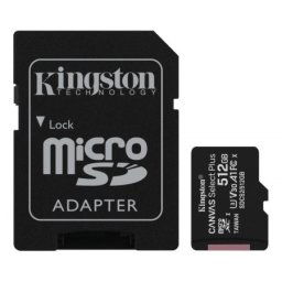 Kingston A1 MicroSDXC 512GB 100R class 10 SDCS2/512GB + adapter