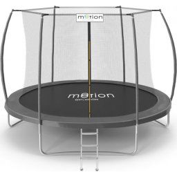 Baštenska trambolina 305cm Motion Sport Line OM-870840 sa unutrašnjom mrežicom i merdevinama u sivoj boji