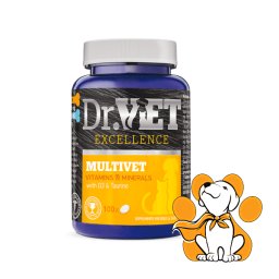 Dr VET Multivet 100 Tableta, Suplement Za Jak Imunitet Pasa i Mačaka