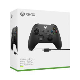 Gamepad Microsoft XBOX Series S X Wireless Controller + Cable - Carbon Black