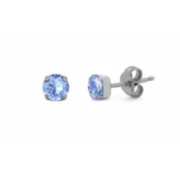 Victoria cruz celina light sapphire mindjuše sa swarovski kristalom ( a3736-09ht )