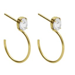 Victoria cruz genoveva crystal gold mindjuše sa swarovski kristalom ( a4572-07dt )