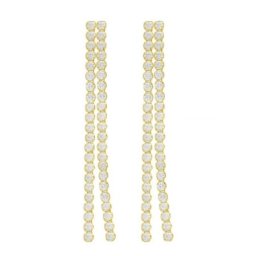 Victoria cruz halo crystal gold mindjuše sa swarovski kristalima ( a4479-07dt )