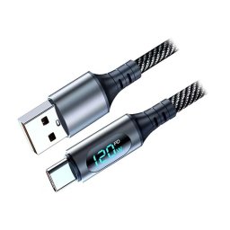 Kabl USB3.0 A M-USB3.0 C M 120W sa displejom 1.0m