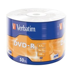 VERBATIM 16X 4.7GB/50/600/43788/MATT SILVER AZO/WRAP/