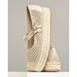 Ženske espadrile na debelom đonu L232500 bež