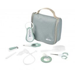 BEABA higijenski set od 9 delova u torbici, sage green