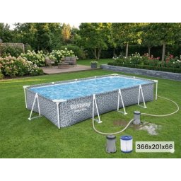 Bestway 561fv Bazen steel pro leaf design, filter pumpa 366X201X66cm ( 4045 )