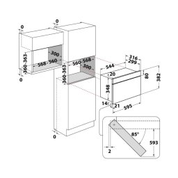 WHIRLPOOL MBNA900XN ugradna mikrotalasna rerna