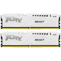 Kingston DDR5 32GB (2x16GB) 5600MHz CL40 [fury beast] white XMP memorija ( KF556C40BWK2-32 )