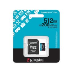 Kingston U3 V30 microSDXC 512GB Canvas Go Plus 200MB/s A2 + adapter SDCG4/512GB Memorijska kartica