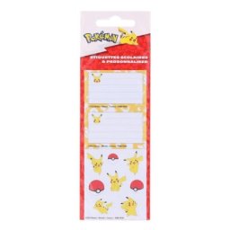 La Plume Doree Pokemon - Pikachu School Sticers Label ( 068055 )
