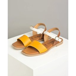 Ženske kožne sandale 1-28160-42 žute