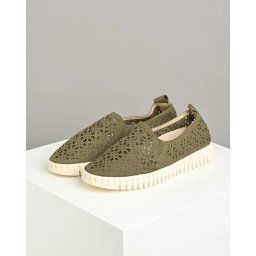 Ženske espadrile L022550 maslinaste