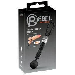Prsten za penis i testise sa tegićem Heavy Rope Cock Strap with Ball