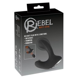 Masažer prostate 3 funkcije RC Butt Plug with 3 functions