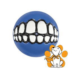 Rogz Grinz Fetch Ball M, Fluroscentna Lopta, Plava