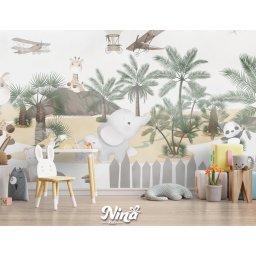 Foto tapeta Slon i Panda t031