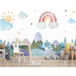 Foto tapeta Akvarel Pejzažni Zidni Mural t058