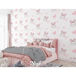 Foto tapeta Slatko srce i Mali Zec t075