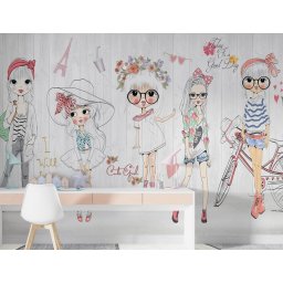 Foto tapeta Devojcice i moda t133