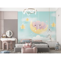 Foto tapeta Slonic na mesecu t143