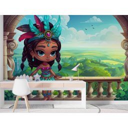 Foto tapeta Mala princeza indijanka t152