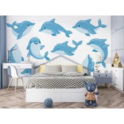 Foto tapeta Delfini t162
